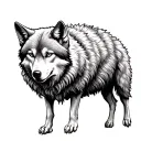 wolf in sheep's clothing tattoo design idea
