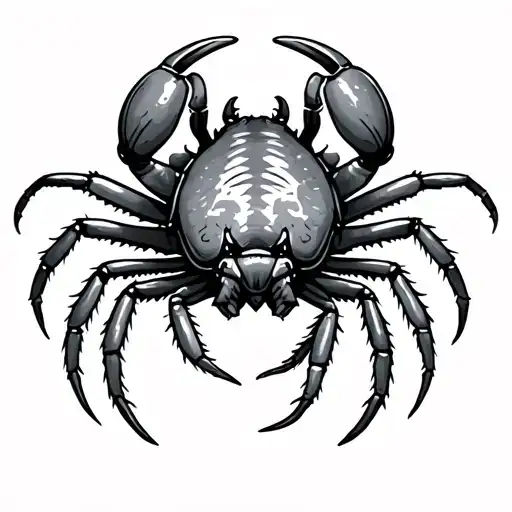 hermit crab tattoo design idea