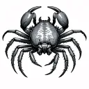 hermit crab tattoo design idea