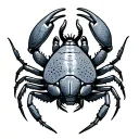 hermit crab tattoo design idea