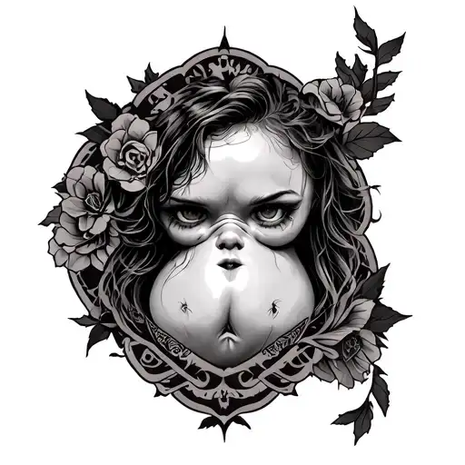 Silent hill belly tattoo design tattoo design idea