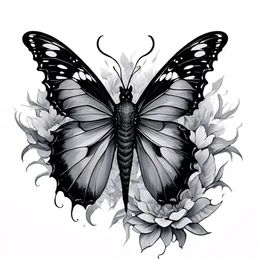 Metamorphosis tattoo design idea