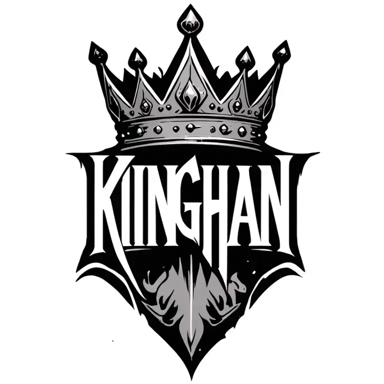 "Kinghan" "Kinghan" "Kinghan" king crown tattoo design idea