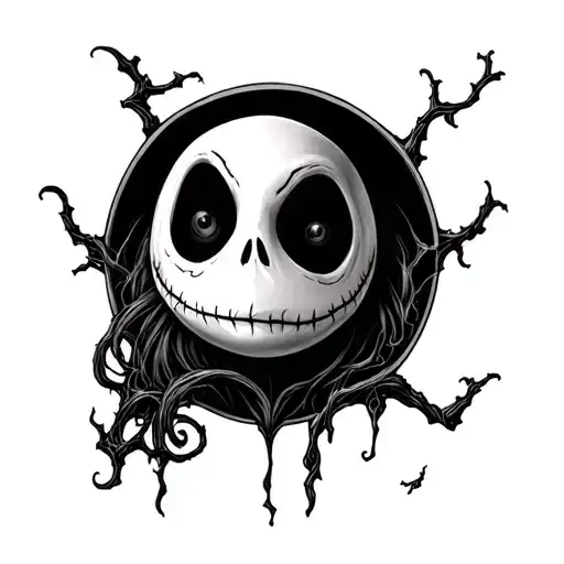 nightmare before Christmas tattoo design idea