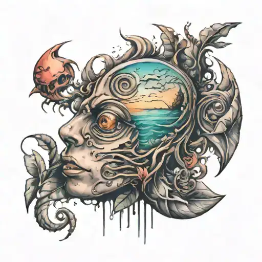 Blurry Memory tattoo design idea