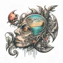 Blurry Memory tattoo design idea