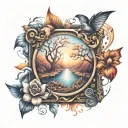 Blurry Memory tattoo design idea