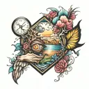 Blurry Memory tattoo design idea