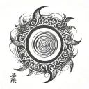 enso symbol circleing tattoo design idea