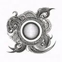 enso symbol circleing tattoo design idea