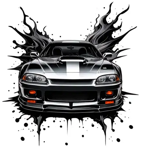 Supra mk4 tattoo design idea