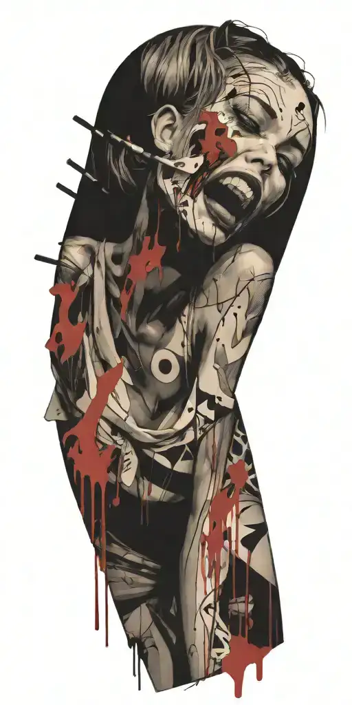 comic book tattoo design idea