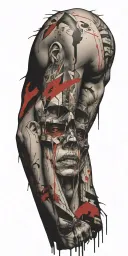 comic book tattoo design idea