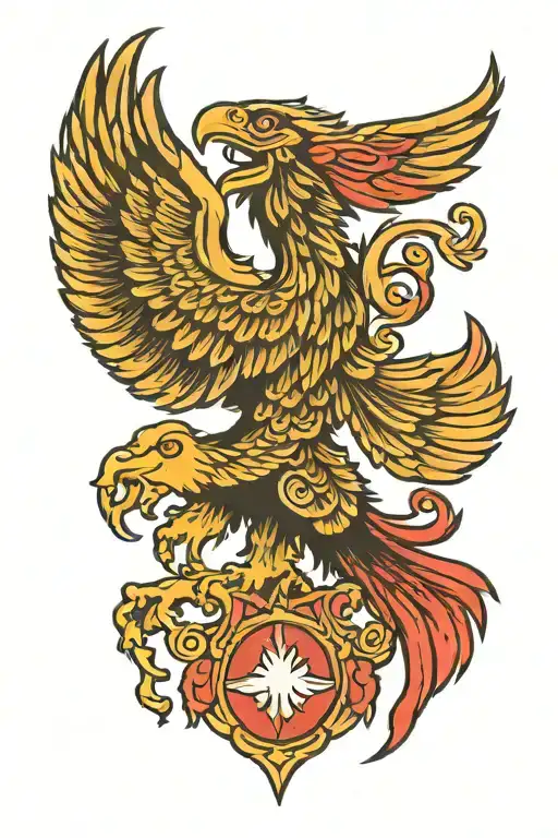 albanian eagle tattoo design idea