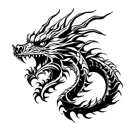 Book Dragon tattoo design idea