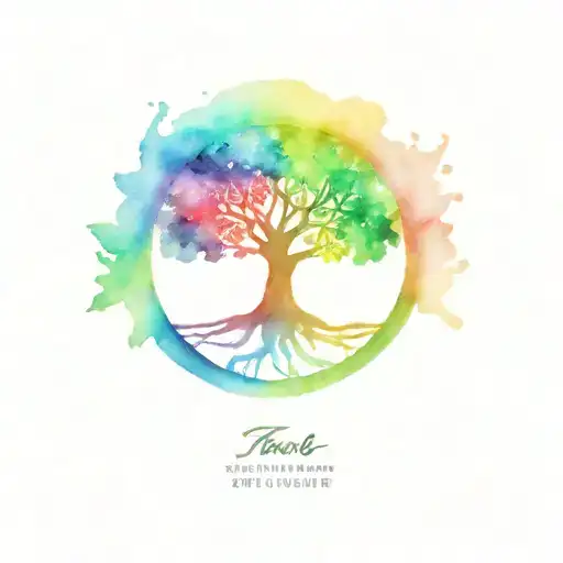tree of life, buddha 7 chakras meditation tattoo design idea