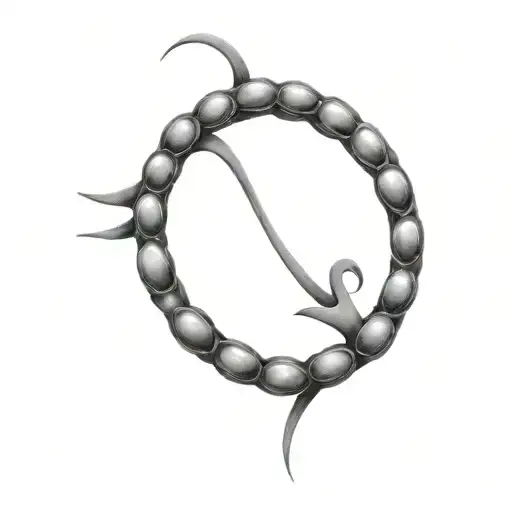 cancer awarness ribion tattoo design idea