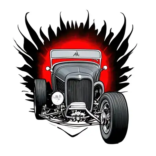 HOT ROD tattoo design idea