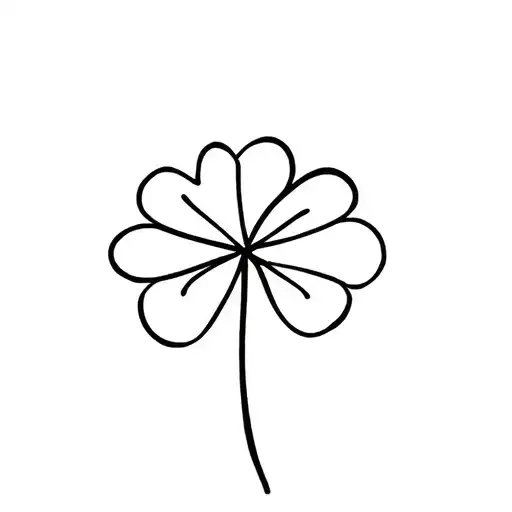 lucky clover tattoo design idea