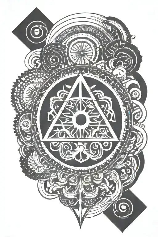 equanimity symbol tattoo design idea