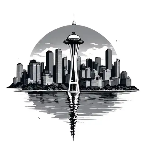 Himanshu, Cancer, Seattle skyline tattoo design idea