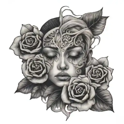 Depression anxiety mental health tattoo design idea