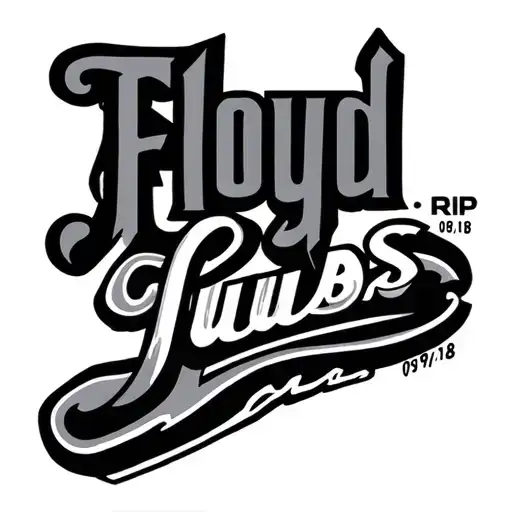 "Floyd RIP 09/01/18" Chicago Cubs tattoo design idea