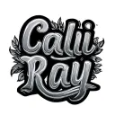 "Cali Ray" Cali Ray cursive writing tattoo design idea