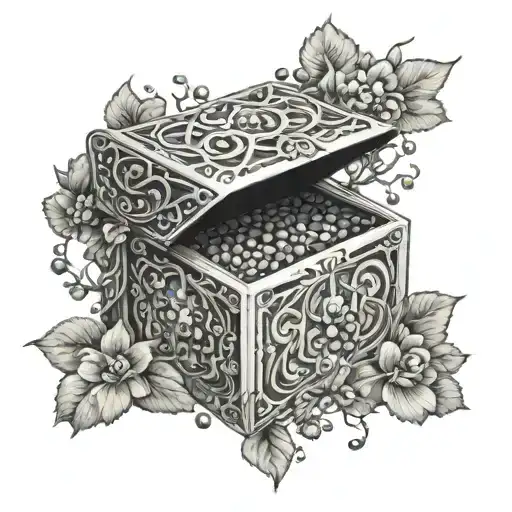 pandora's box tattoo design idea