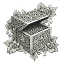 pandora's box tattoo design idea
