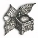 pandora's box tattoo design idea