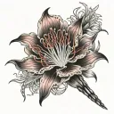 Red Spider Lily tattoo design idea