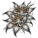 Red Spider Lily tattoo design idea