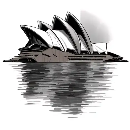 Sydney Opera House tattoo design idea