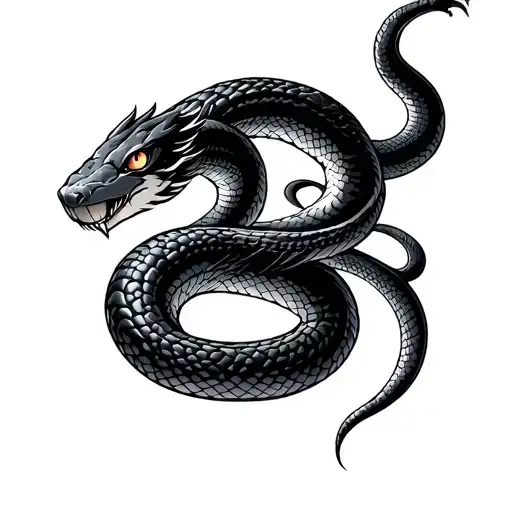 Sasuke Naruto shippuden snake slithering tattoo design idea