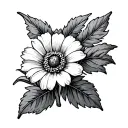 nebraska state flower and colorado state flower tattoo design idea