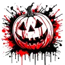 pumpkin patch tattoo design idea