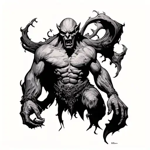 Golem from Jewish mythology tattoo tattoo design idea