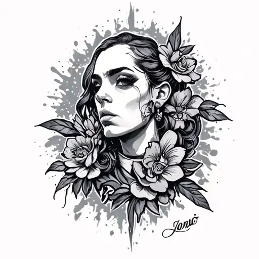 Loner tattoo design idea