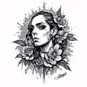 Loner tattoo design idea