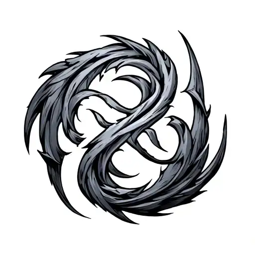 meliodas symbol with a twist tattoo design idea