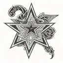 Dallas cowboys star tattoo design idea
