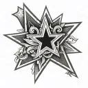 Dallas cowboys star tattoo design idea