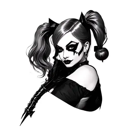 Harley Quinn tattoo design idea