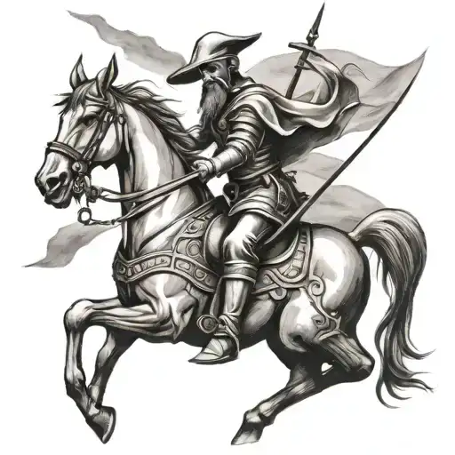 Don Quixote tattoo design idea