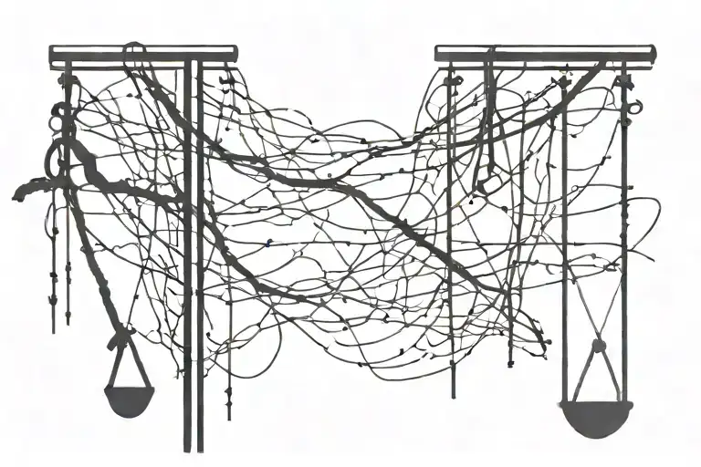 hanging  gallows tattoo design idea