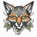 Loki fox tattoo design idea