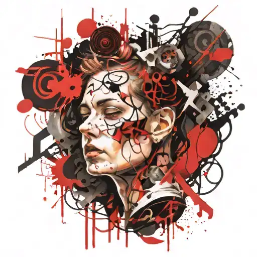 anxiety courrupt mind tattoo design idea