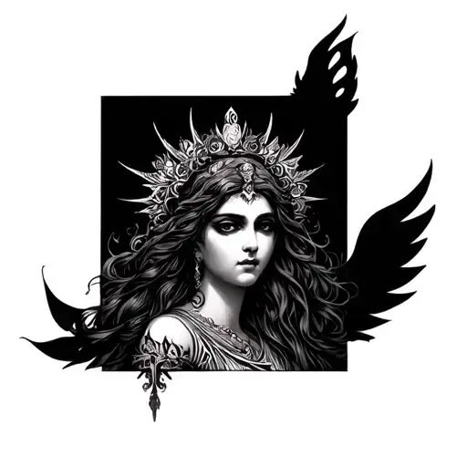 Fortuna Goddess tattoo design idea