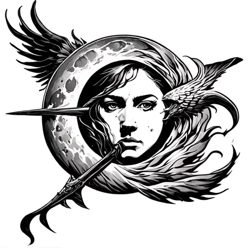 Swift As A Coursing River, Force Of A Great Typhoon, Strength Of A Raging Fire, Mysterious As The Dark Side Of The Moon tattoo design idea